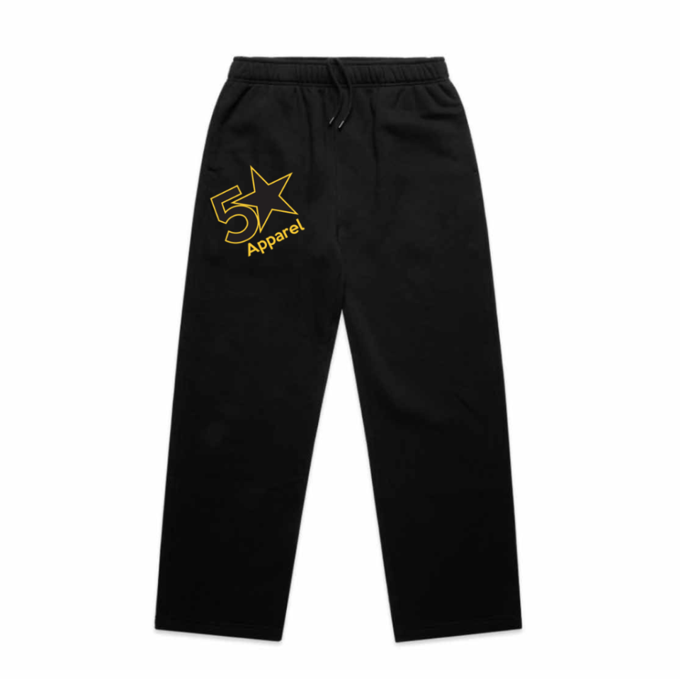 5 Star Black Track pant – Classic